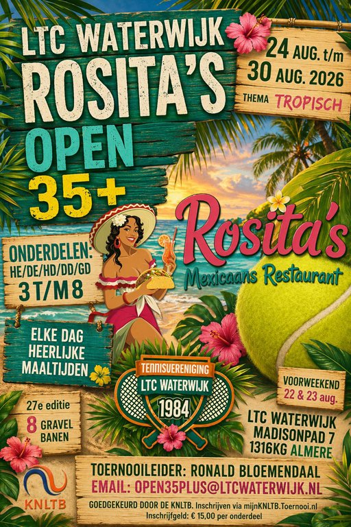 Poster Rosita's Open 35+ 2026